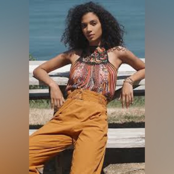 Bhanuni by Jyoti Tops - Womens Anthropologie Bhanuni by Jyoti Multicolor Cotton Viscose Tank Top Size XS